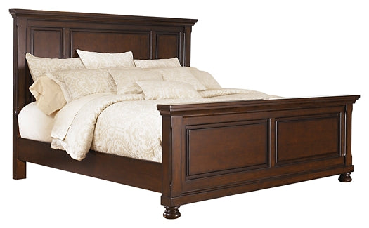 Porter Panel Bed With Mirrored Dresser And Chest