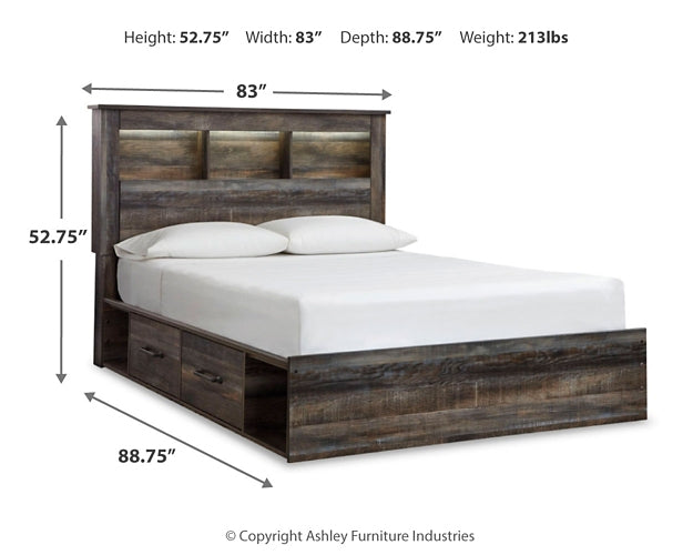 Drystan Bookcase Bed With 2 Storage Drawers