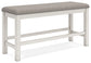 Robbinsdale Counter Height Dining Table and 4 Barstools and Bench